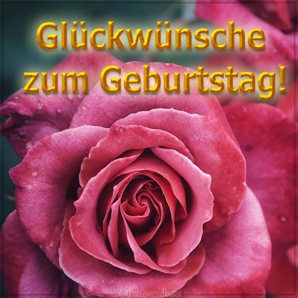 Немецкая открытка на день рождения для любимой