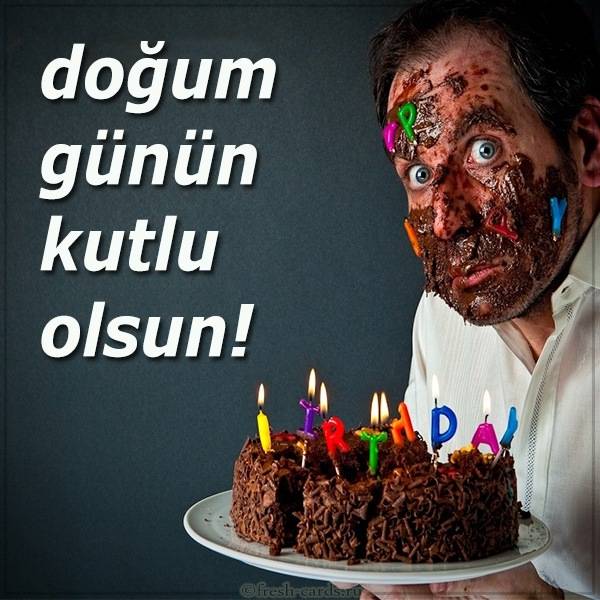 Открытка с днем рождения на Турецком языке