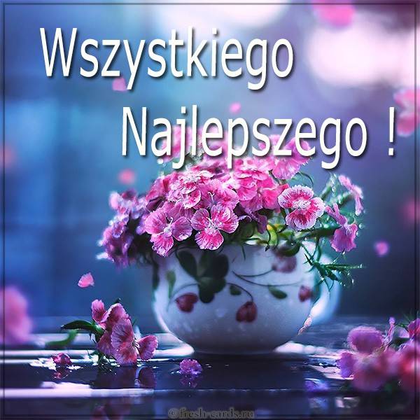 Картинка с днем рождения на Польском языке
