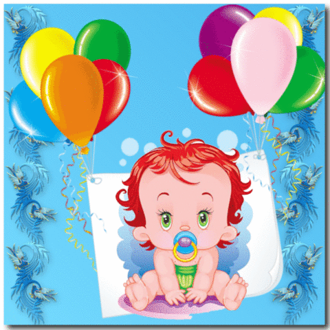 Детская картинка с Днем Рождения - скачать бесплатно на otkrytkivsem.ru