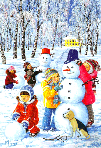 Для детей картинки Зима - скачать бесплатно на otkrytkivsem.ru