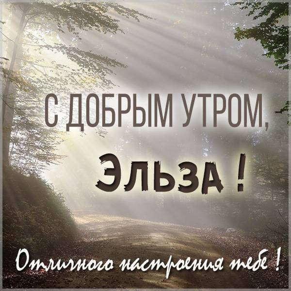Картинка с добрым утром Эльза - скачать бесплатно на otkrytkivsem.ru
