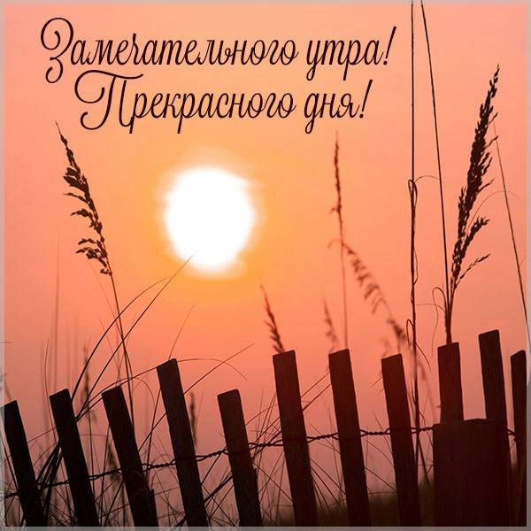 Картинка замечательного утра и прекрасного дня - скачать бесплатно на otkrytkivsem.ru