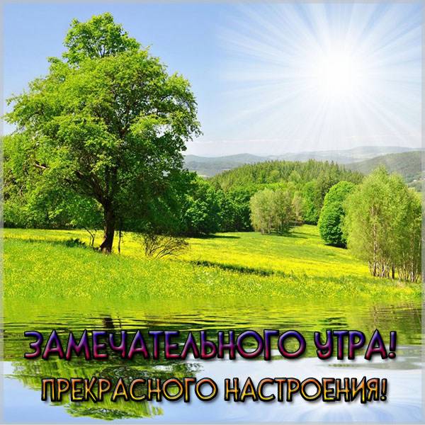Картинка замечательного утра и прекрасного настроения красивая - скачать бесплатно на otkrytkivsem.ru