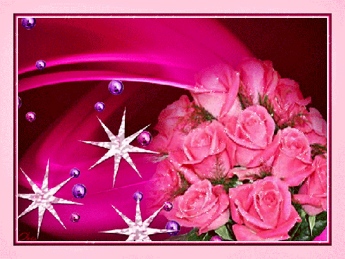 Красивый букет розовых роз - скачать бесплатно на otkrytkivsem.ru