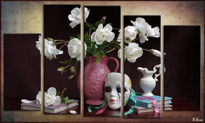 Натюрморт белые розы в вазе - скачать бесплатно на otkrytkivsem.ru