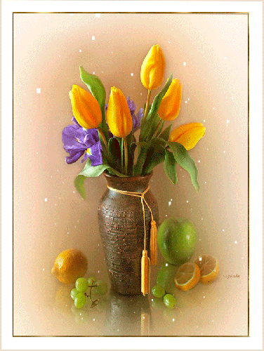 Натюрморт с тюльпанами в вазе - скачать бесплатно на otkrytkivsem.ru