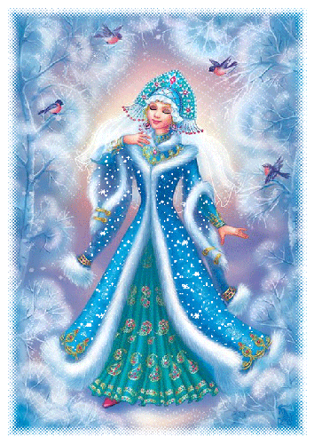Новогодняя картинка Снегурочки - скачать бесплатно на otkrytkivsem.ru