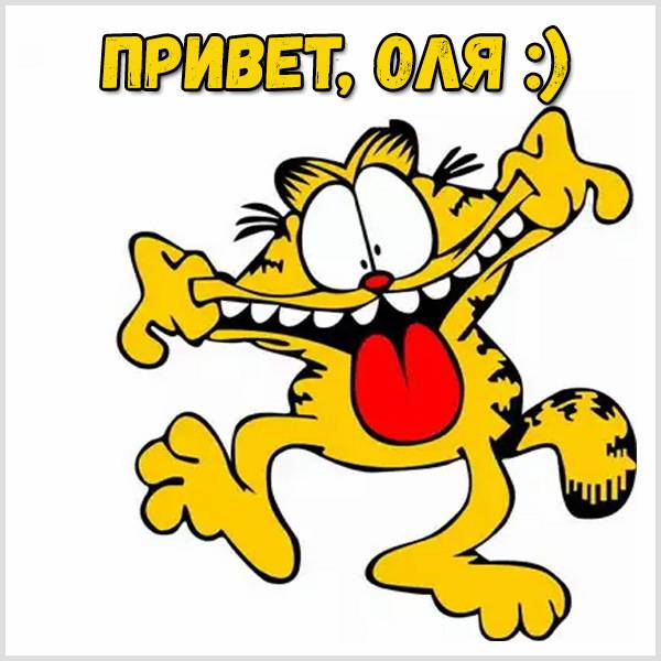 Прикольная картинка привет Оля - скачать бесплатно на otkrytkivsem.ru