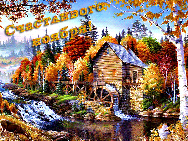 Счастливого ноября! - скачать бесплатно на otkrytkivsem.ru
