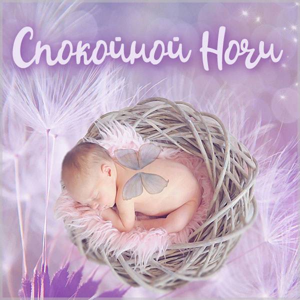 Виртуальная картинка спокойной ночи жене и дочке - скачать бесплатно на otkrytkivsem.ru