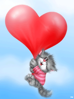 Влюбленный кот - скачать бесплатно на otkrytkivsem.ru