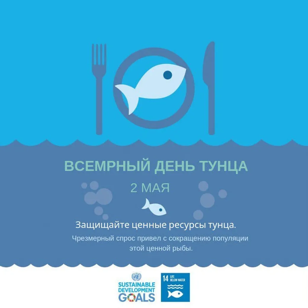 Официальная открытка с днем тунца - скачать бесплатно на otkrytkivsem.ru