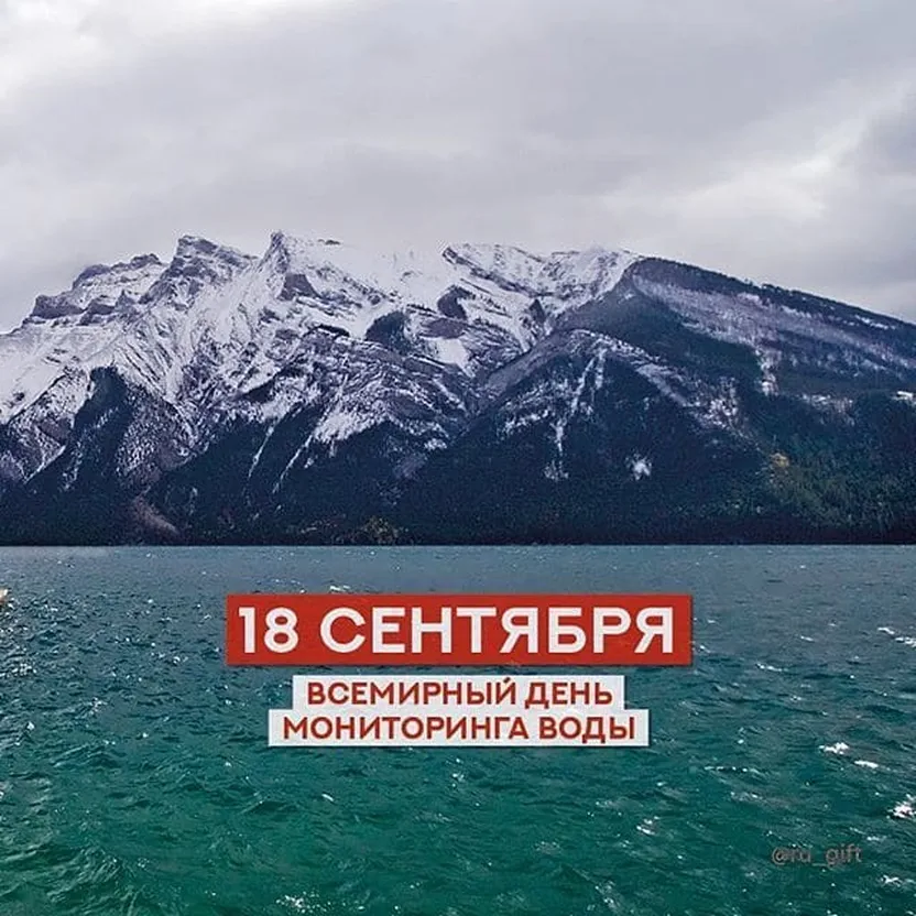 Тематическая открытка с днем мониторинга воды - скачать бесплатно на otkrytkivsem.ru