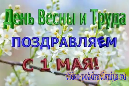 Видео Видео Поздравление с 1 Мая - скачать бесплатно на otkrytkivsem.ru